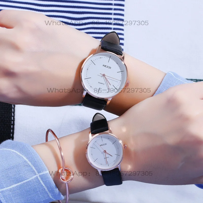 

Customized watch men's and women's fashion trend college style leisure student watch European and American couple watch