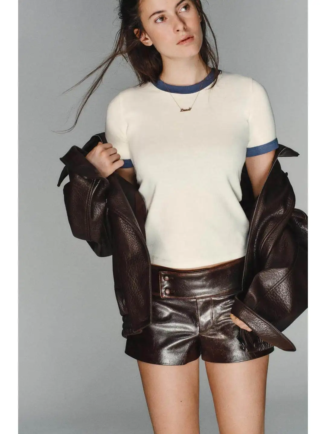 Low Waist Wide Waist Short Pants Hot Girl Style Casual Fashionable All-Match Bodycon Pants Spring 2026 Women's Casual Pants