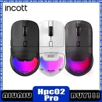 Ironcat Hpc02 Pro Wireless Mouse Paw3395 Dual Mode Hot-Swap Customized Gaming Mouse RGB Silencing Ergonomics Mice Pc Gamer Gift