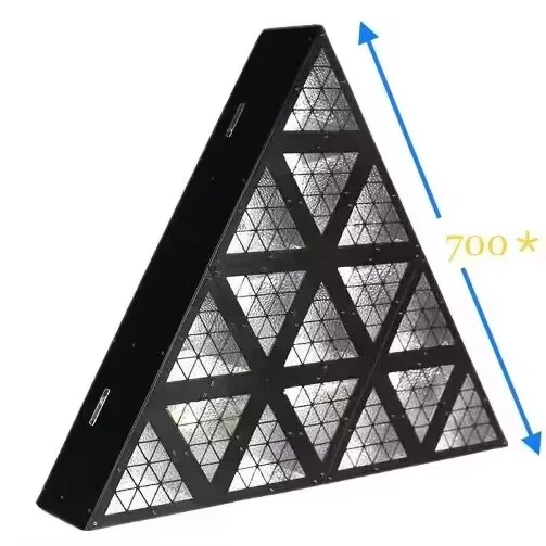 Triangle backdrop board creative vintage stage light for studio DJ room strobe effect wall decoration