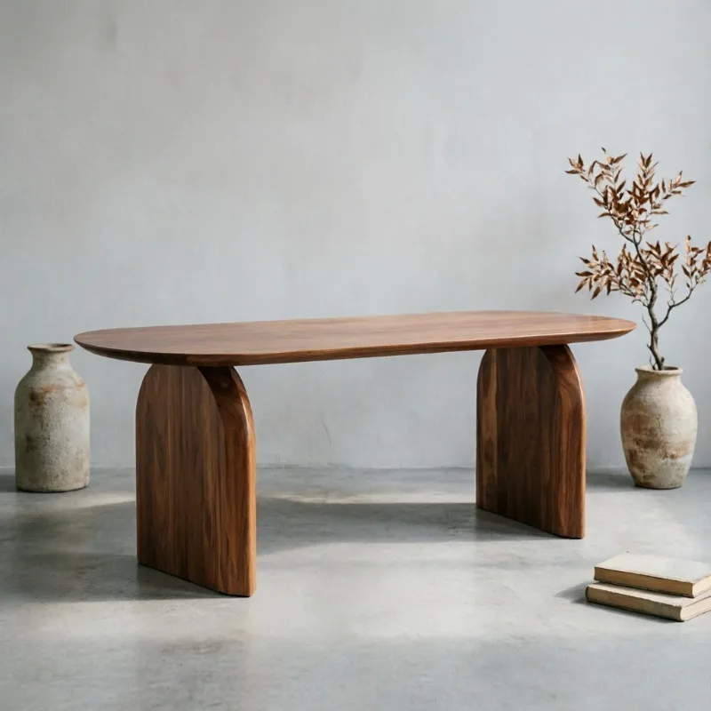 

Unique Designer Dining Table Modern Protector Wooden Luxury Dinner Table Hotel Workstations Salon Tavolo Pranzo Furniture Home