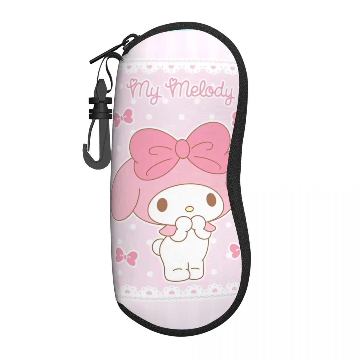 Sanrio Kawaii My Melody Glasses Case New Accessories Anime Sunglasses Storage Box Office Eye Contacts Case