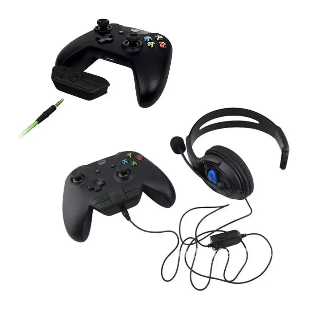 

Controller Handle Sound Enhancer Stereo Headset Adapter For X-box One Wireless Gamepad Universal 3.5 mm Audio Jack Stereo