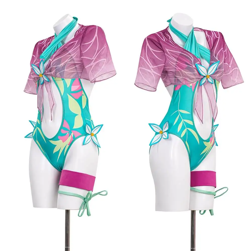 ملابس سباحة على شكل فراشة من Breezy أزياء الهالوين للشاطئ التأثيرية مونوكيني إكسسوارات علوية من Takerlama