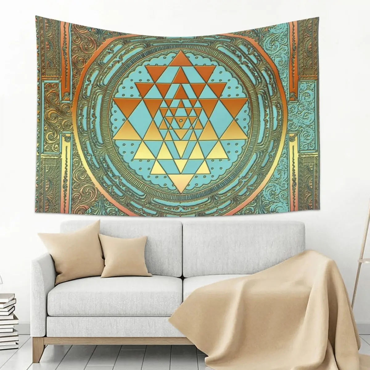 

SRI YANTRA - Bohemian Ornament Tapestry
