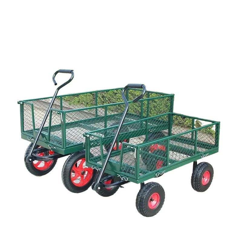 for Heavy Duty Four Wheeled Trailer Sweet Potato Cart Network Car Heightening Stall Camping Truck Traction Flatbed Goods