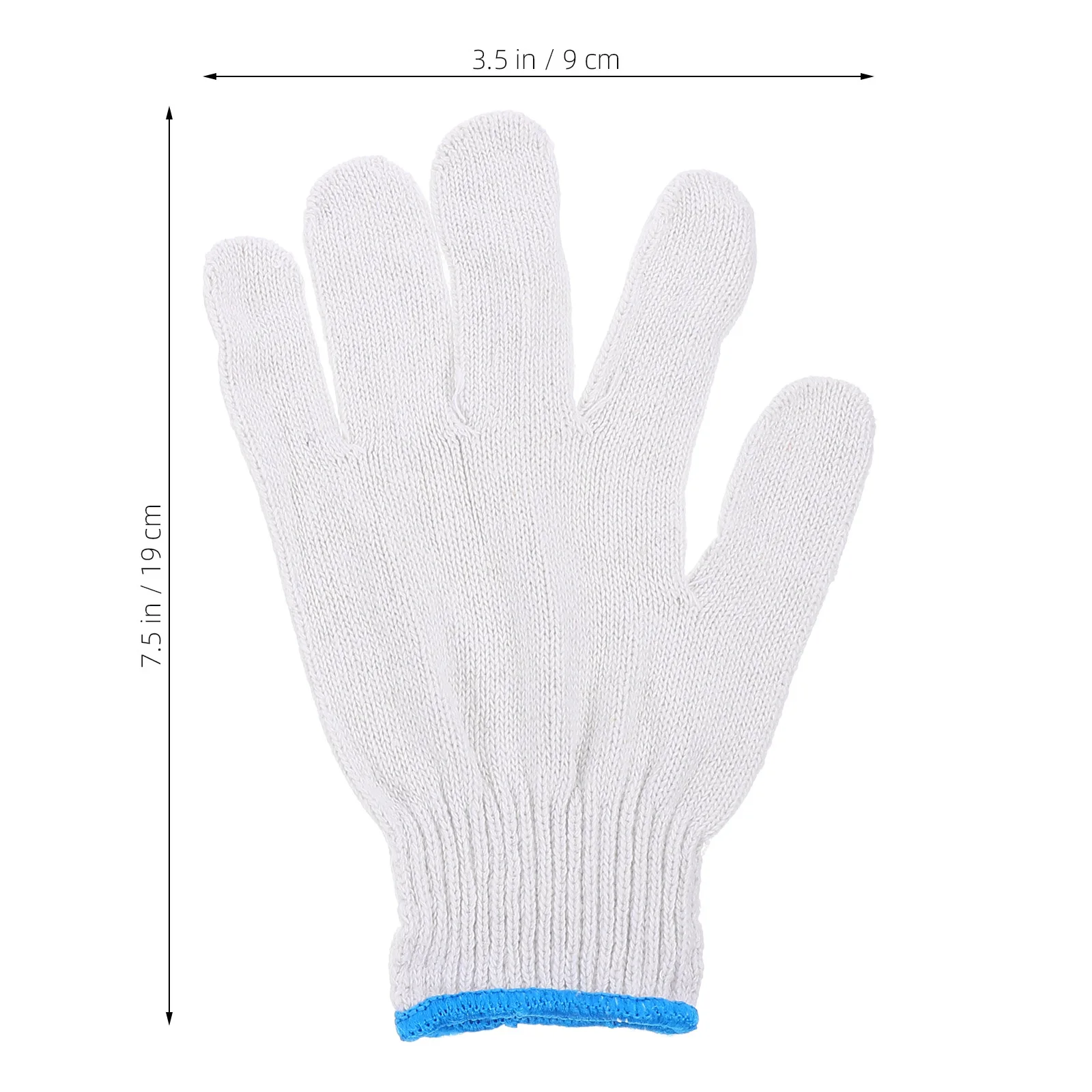 20 زوجًا من قفازات العمل القطنية غير القابلة للانزلاق، قفازات البستاني الناعمة المريحة والخياطة الدقيقة، متينة للأنشطة المختلفة #5