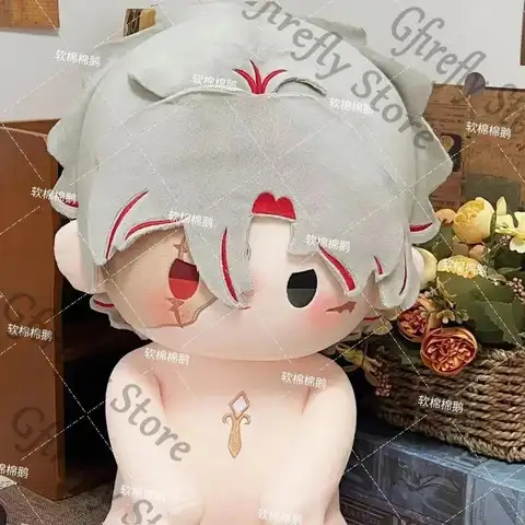 Esfregona de cicatriz para Cosplay, 40CM, marioneta Kawaii, ondas saludadoras, mascota de vestir, adornos de algodón de Anime, regalo para niña Otaku