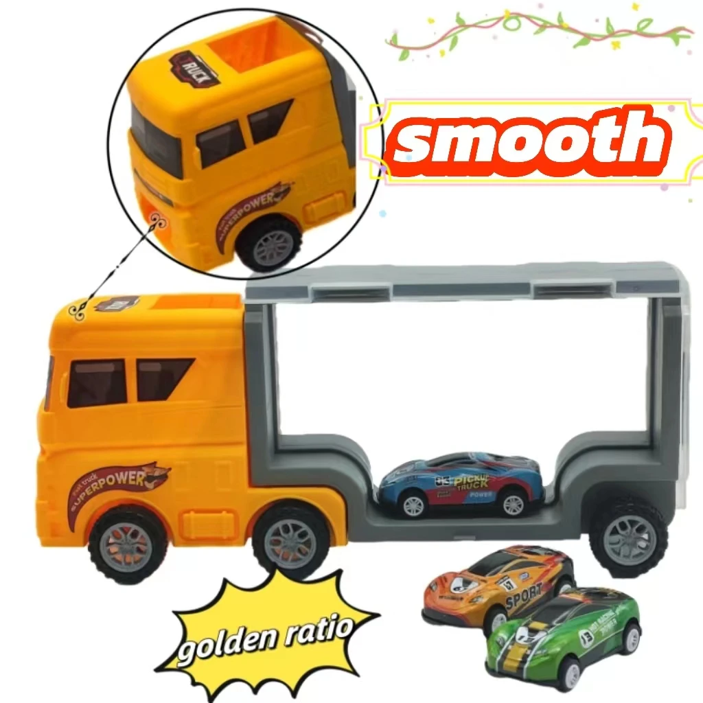 2024 Hot Selling Toy Truck Carried 3 Car Super Simulation Built In Car Outdoor Toy For Parent Kids Interaction Christmas Gifts