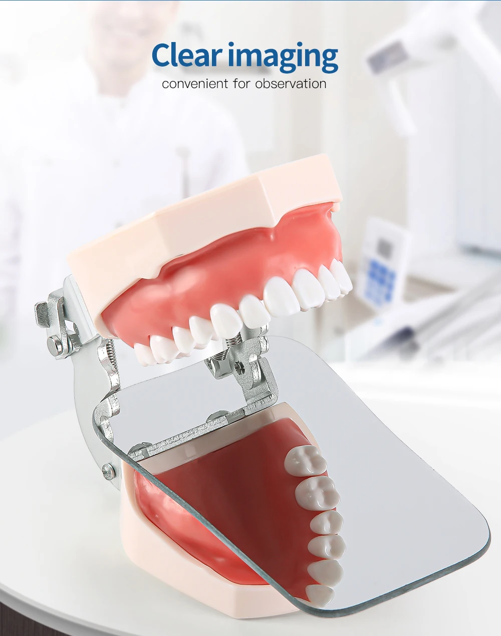 AZDENT 1PC Dental Kieferorthopädische Spiegel Fotografie Doppelseitige Spiegel Glas Material Intraorale Foto Reflektor Zahnmedizin Werkzeuge – Detail 6