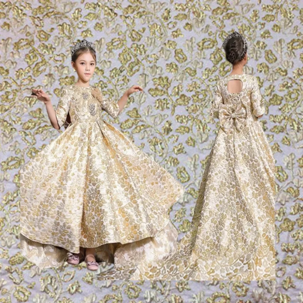 

Золотая проволока, парча, жаккардовая ткань, окрашенная пряжа, тисненое платье, пальто, одежда, европейский бренд, модный дизайн, шитье, оптовая продажа, ткань