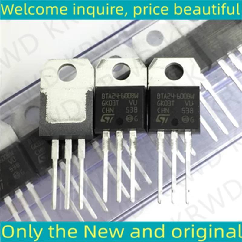 10PCS BTA24-600BW New and Original IC Chip BTA24-600BWRG BTA24-600BWR BTA24-600B TO-220