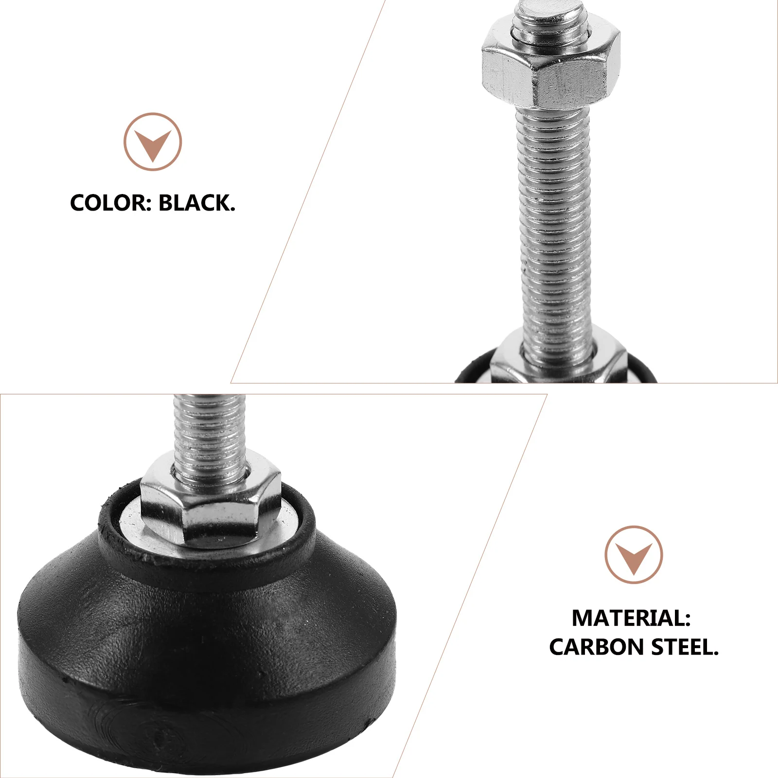 

8Pcs Leveling Feet Adjustable Table Levelers for Shelving Units Kitchen Cabinets Plant Stands Durable Leveling Feet