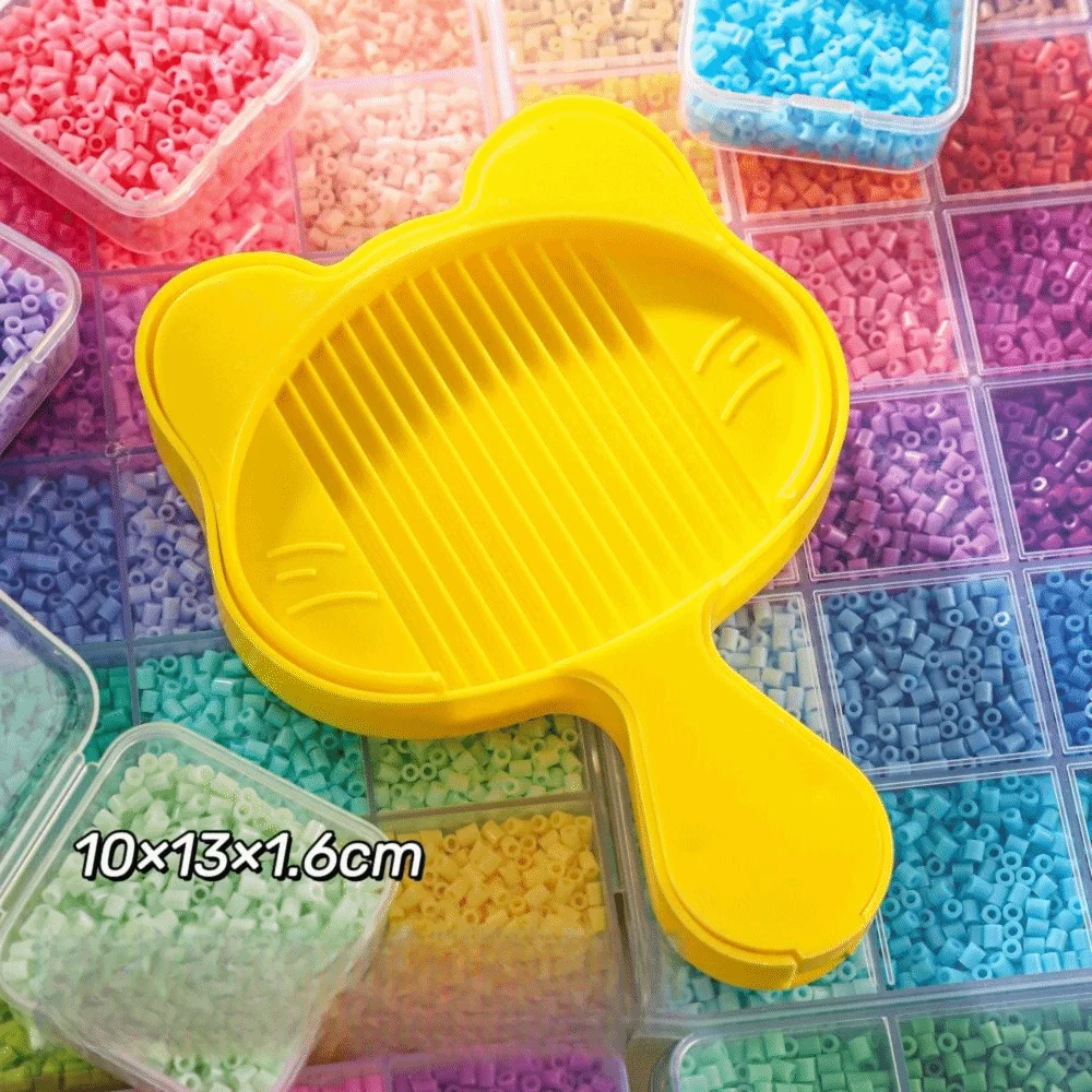DIY Handmade Bean Shovel Plate Mini Handheld Fuse Beads Picking Tray Cat Shape Plastic Beads Plastic Beads Sorting Tools