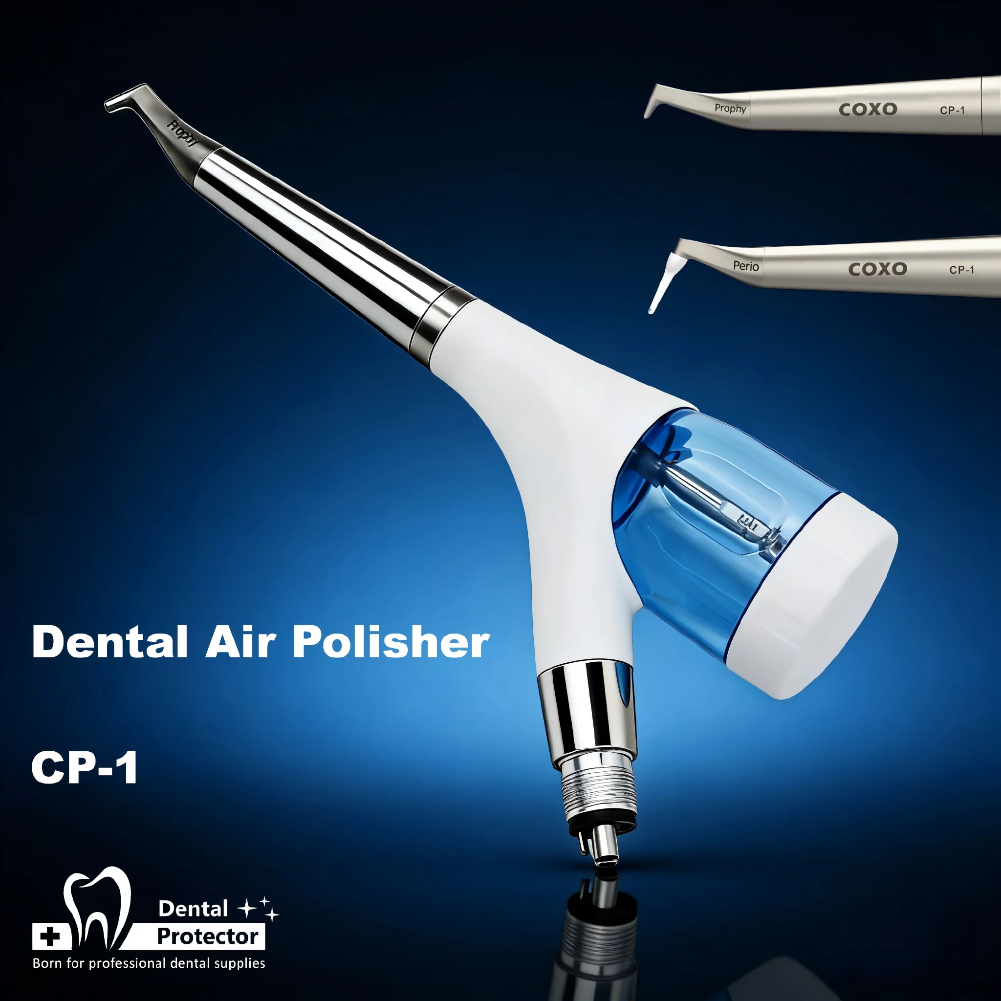 

Protector COXO CP-1 Dental Air Polisher – Prophy Jet Sandblaster Handpiece, Airflow Teeth Polishing Machine