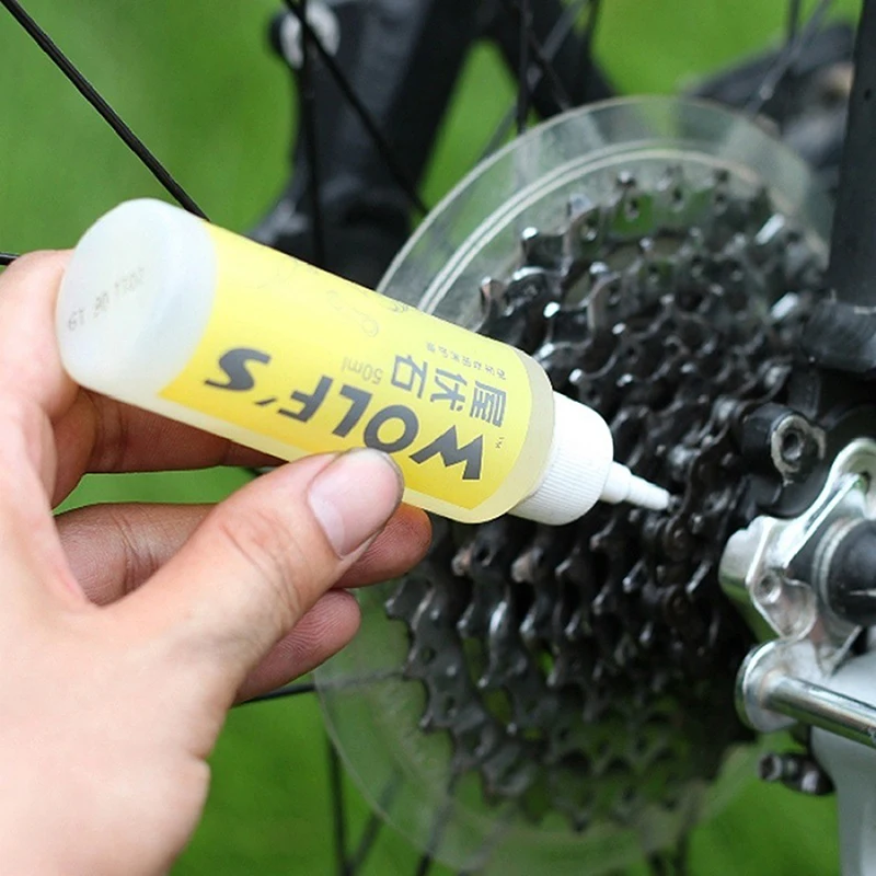 50ML Bicycle Flywheel Lubricants Water Repellent Corrosion Bicycle Chain Lube Cleaner Repair Fork Gear Silicone Maintenance Oil