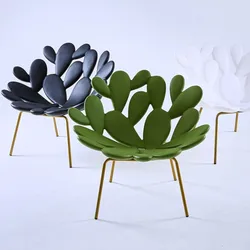 Silla de ocio individual de pétalos de Cactus, Vestíbulo de oficina, recepción, sofá Alien, sillón de sala de estar, muebles de sala de estar