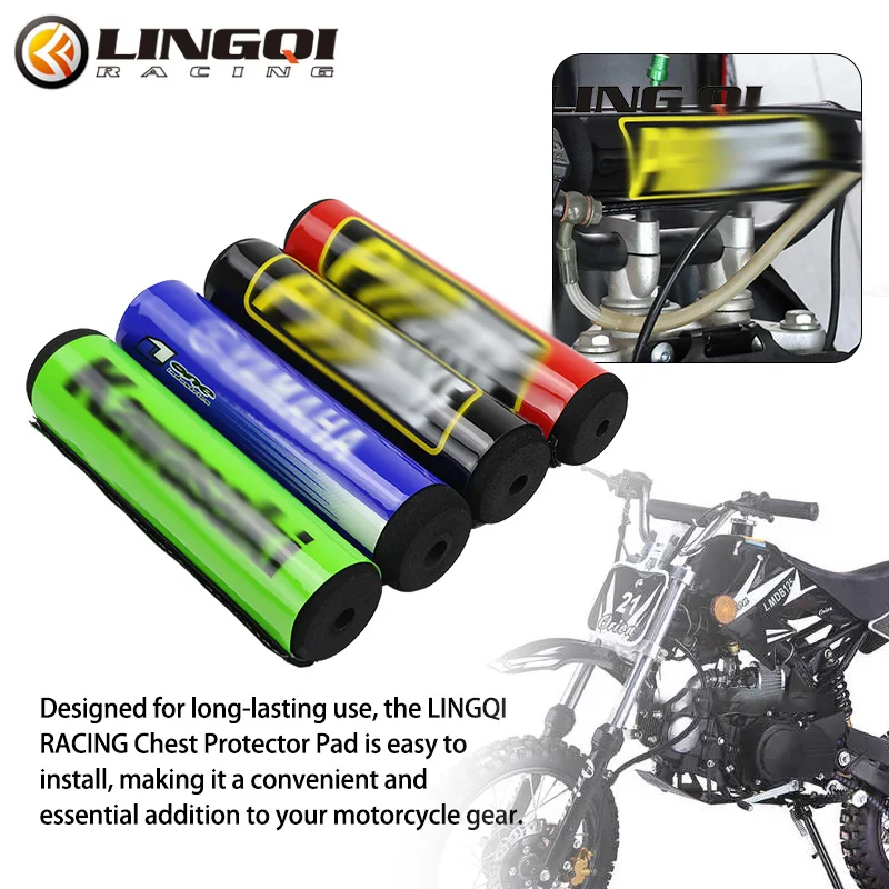 LINGQI RACING Motorcycle Bar Pad Handlebar Bar Pad Handlebar Anti-collision Cross Chest Protector Cotton For HOND   Parts