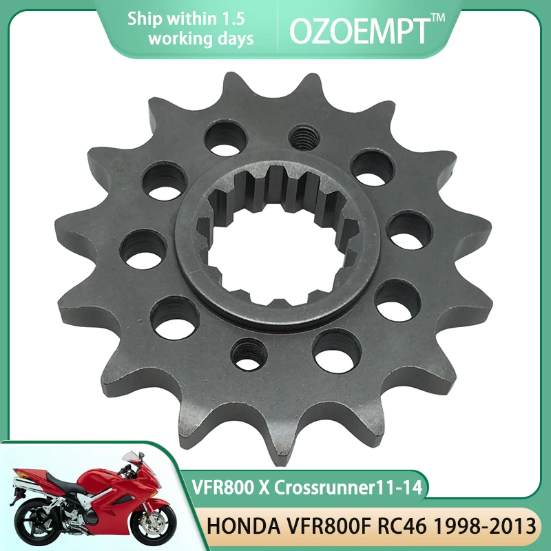 OZOEMPT 530-15T-16T-17T-18T Motorcycle Front Sprocket Apply to Honda VFR800 F RC46 Interceptor 98-13 VFR800X Crossrunner  11-14