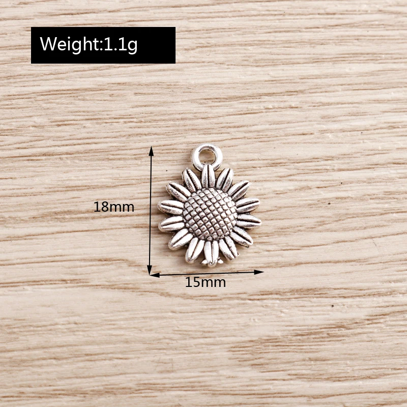 Tusember 20 Stück Legierungs-Pflanzenanhänger, Metall-Blatt-Blumen-Baum-Charms für Schmuckherstellung, Ohrringe, Halsketten, DIY-Armband-Zubehör – Detail 18