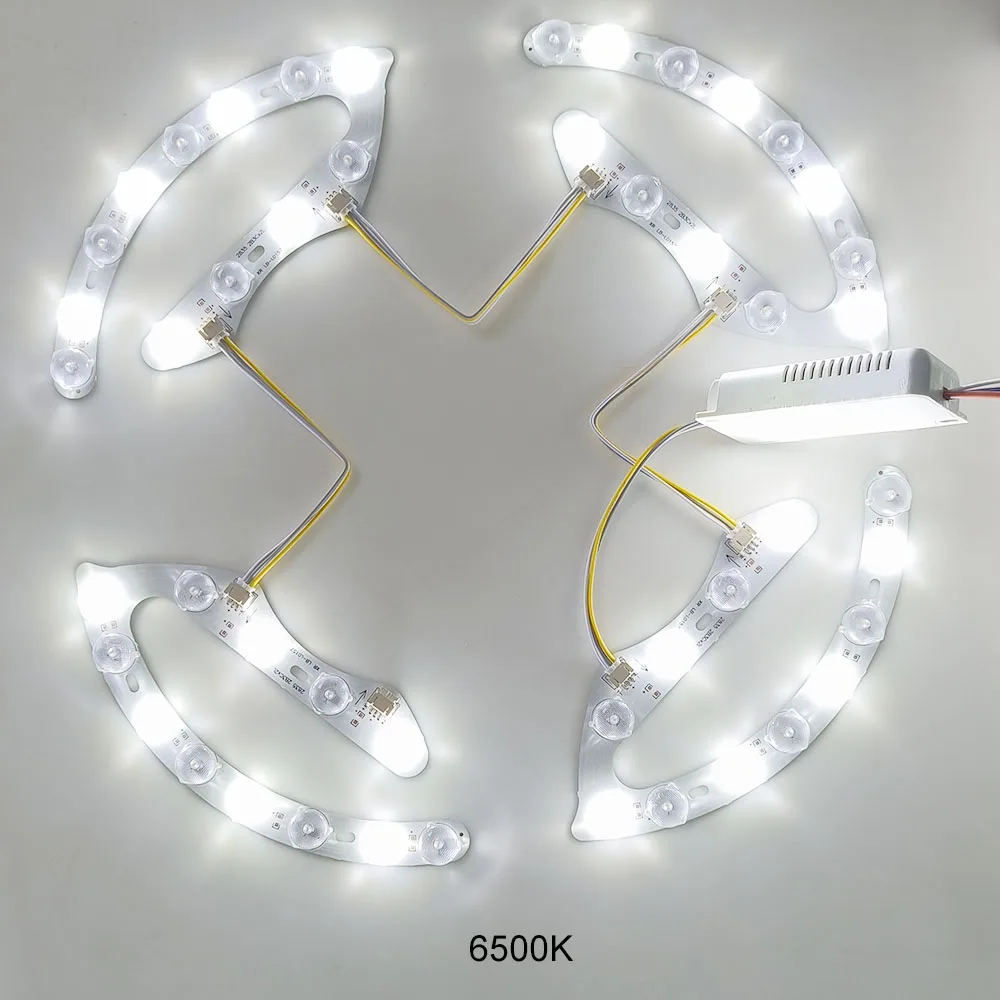 110V/220V Doul Color dimmable and color-changeable LED Module LED Block includes 2.4G remote control driver Used In Ceiling Lamp