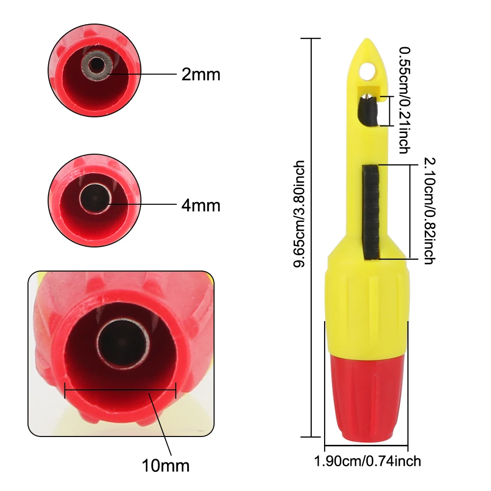 4mm Probe Boat Electric Tester Wire Piercing Puncture Multimeter Test Connector Insulation Piercing Tool Car Motorcycle Supplies