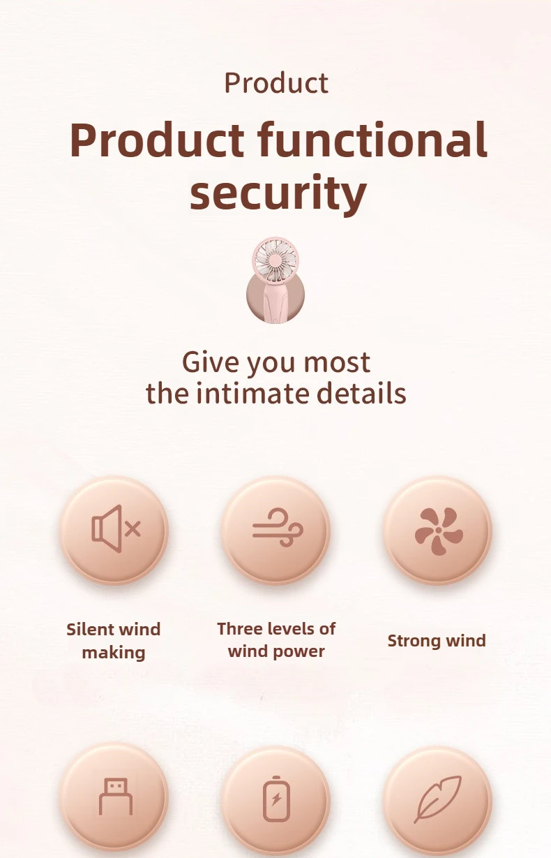 Portable Mini Pocket Fan Usb Rechargeable Handheld Cooling Device_voghion.com