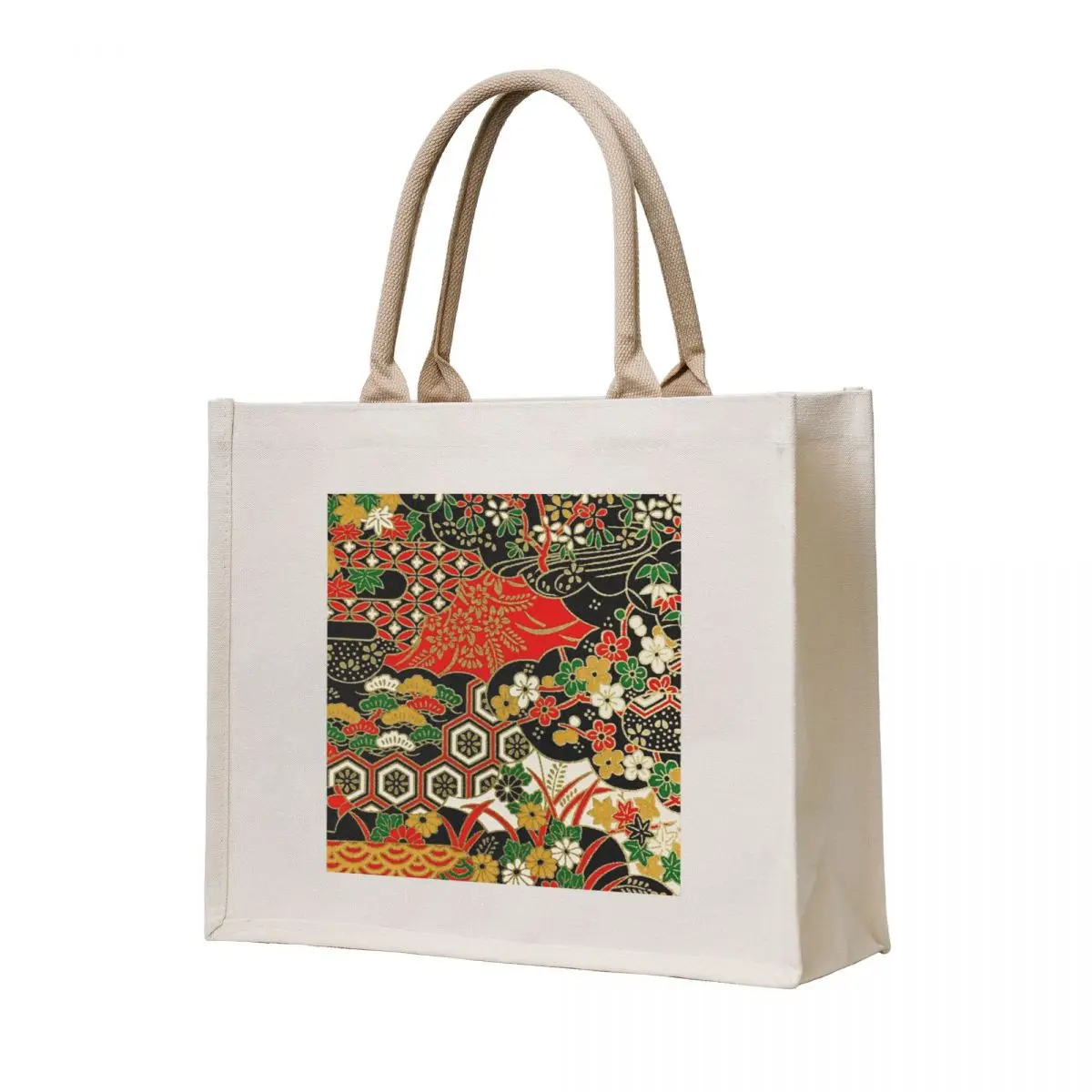 

Traditional Japanese Pattern Tote Bag tote bag men's bag for beach handbag