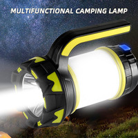 Rechargeable Camp Lamp LED Camping Light USB Rechargeable Flashlight 6 Light Modes Work Light Searchlight Emergency Torch