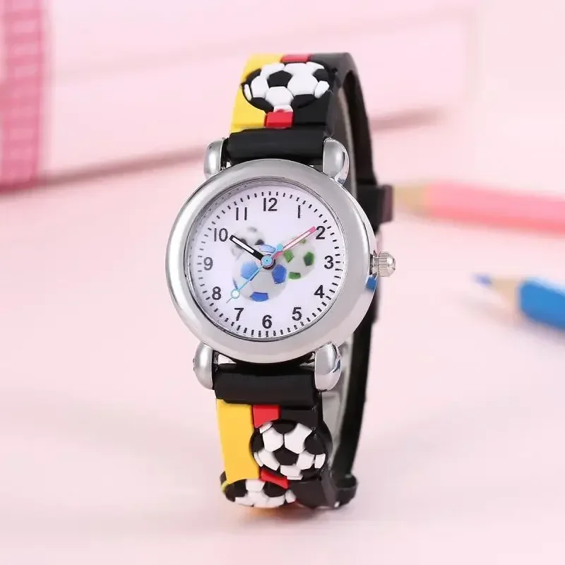 

New Fashion Colorful Cartoon Football Student and Children's Watch Quartz Watch Electronic Watch