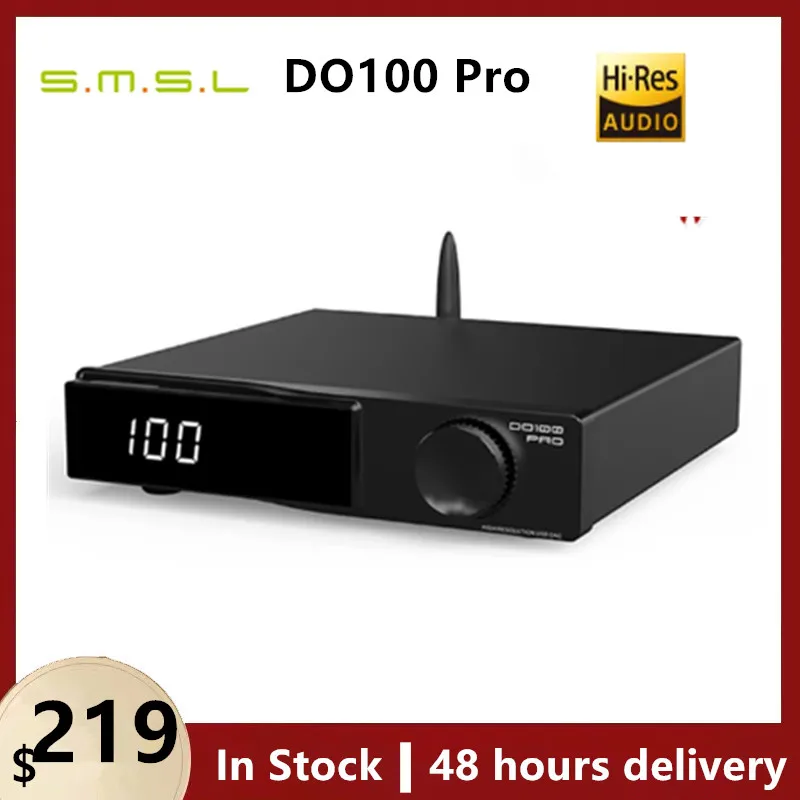 

SMSL DO100 Pro Hi-Res MQA DAC Dual ES9039Q2M Decoder Bluetooth5.1 DSD512 OPA1612 HDMI-ARC High End Digital DAC For PS5 DO100pro