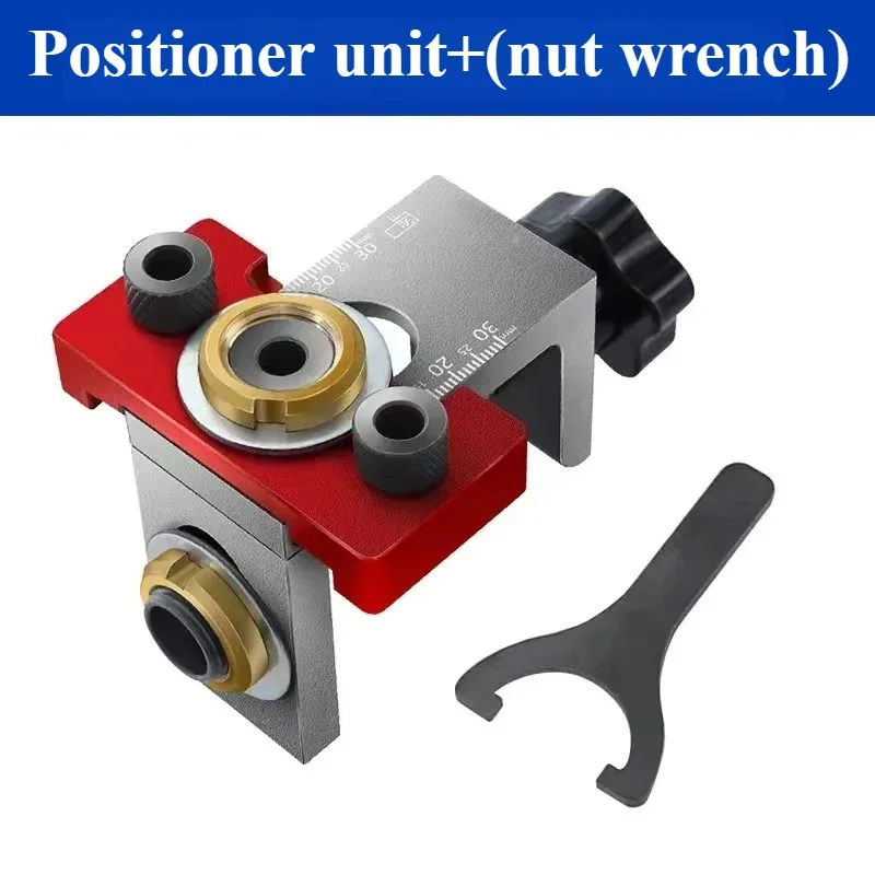 Woodworking 3 in 1 Doweling Jig Kit -Adjustable Wood Dowel Punch Locator Aluminum Pocket Hole Jig