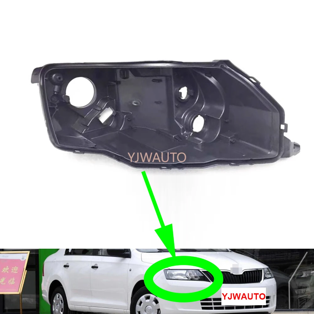 For Skoda Rapid 2013- 2014 2015 2016 2017 Headlight Base Car Headlamp House Rear Replacement Front Lamp Holder Back Support