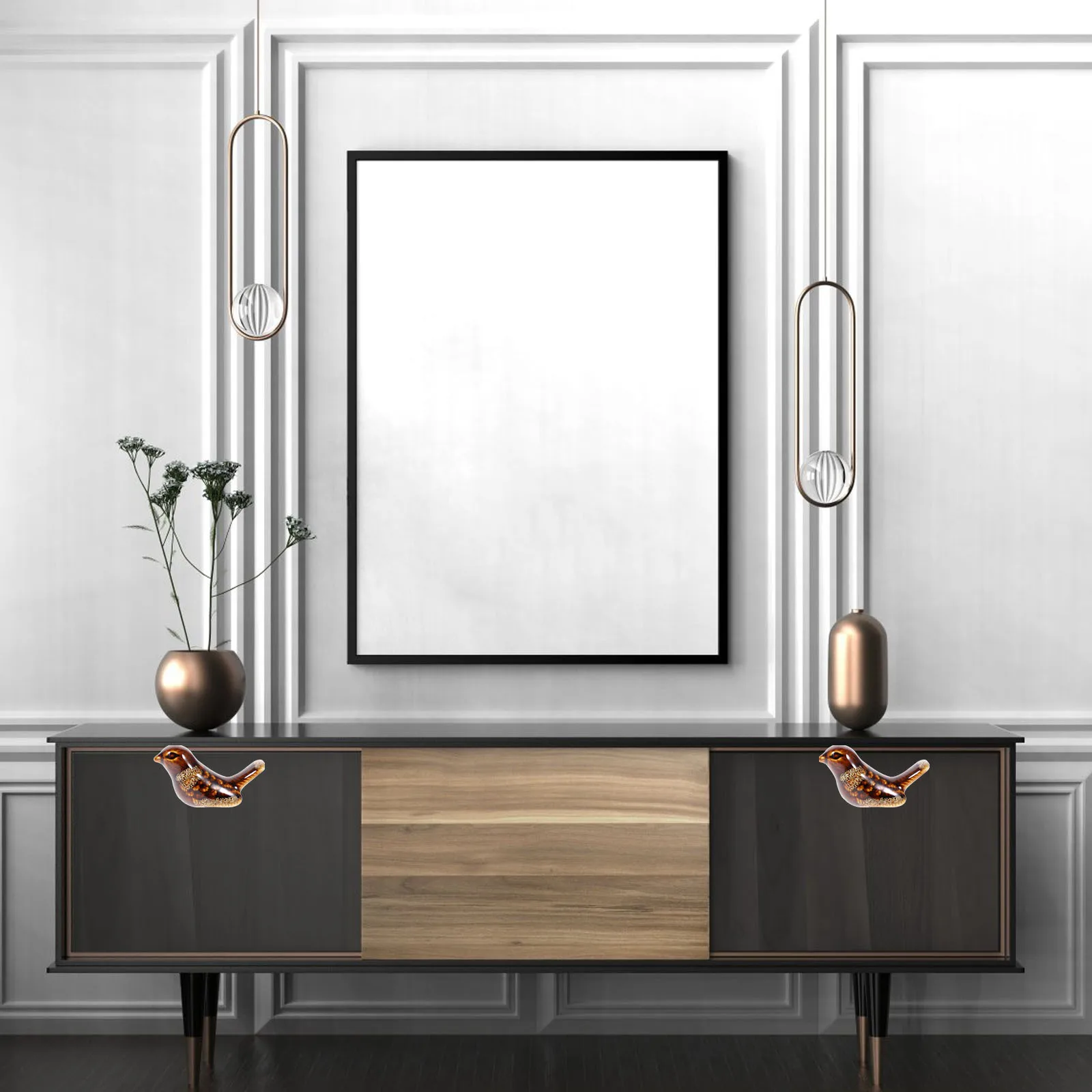 

2Pcs Retro Dresser Drawer Handles Metal Knobs for Cabinets Wardrobes Cupboards Kitchen Drawers Perfect for Home Decoration