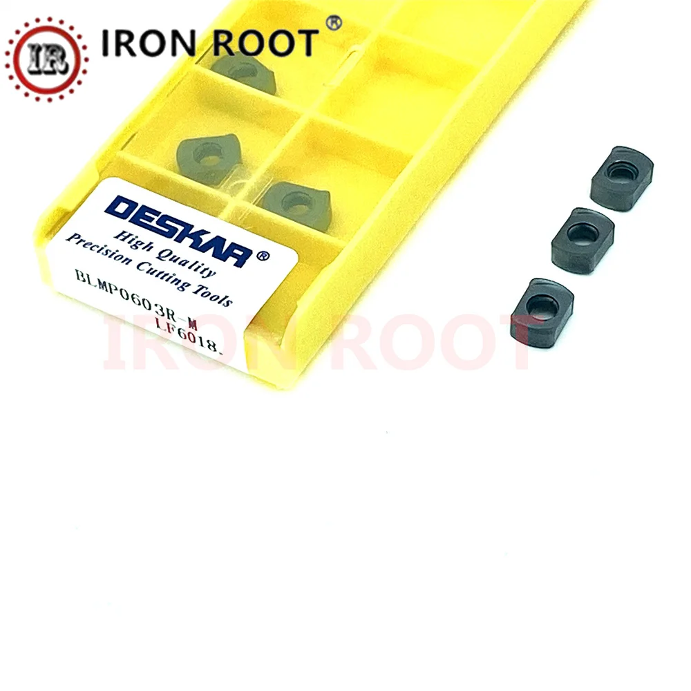 DESKAR Milling Inserts BLMP0603R-M LF6018 Carbide Milling Machines Metal Turning Tools CNC Turning Tools for EMR5R,EMR6R