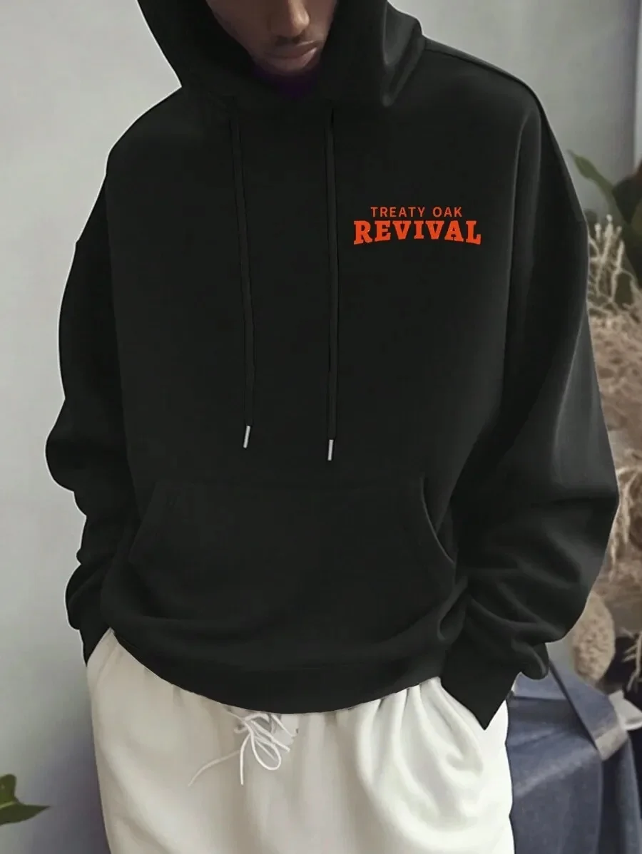 

Fashionable Pure Cotton Hoodie Featuring Treaty Oak Revival Design Great for Those Who Appreciate Indie Music and Trendy Apparel