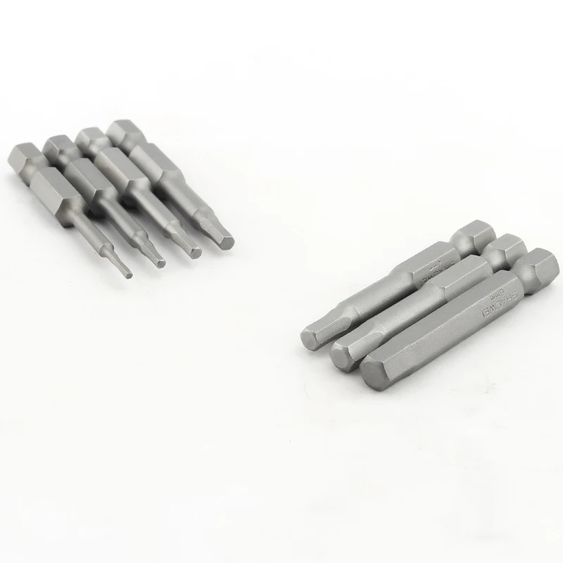 

50mm Hexagon Screwdriver Bit Set Magnetic Electric Bit Hexagonal Wind Bit For Power Tools H1.5 H2 H2.5 H3 H4 H5 H6