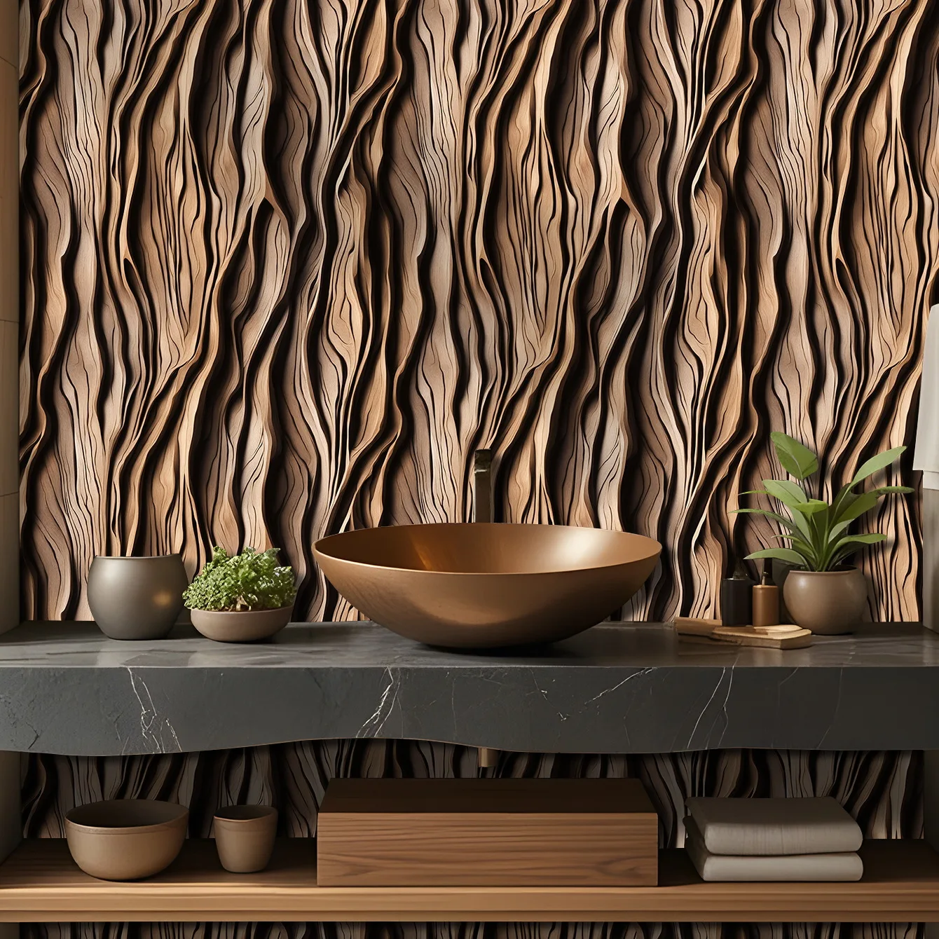 Waterproof Self Adhesive Wood Grain Sticker Door Cabinet Desktop Modern Furniture Renovation Peel and Stick Wallpaper