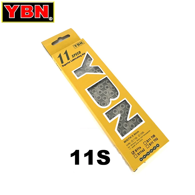 YBN 8/9/10/11/12S Chain MTB Mountain Road Bike Chains 8 9 10 11 12 Speed Hollow Bicycle Quick Link Chain for M6100 M7100