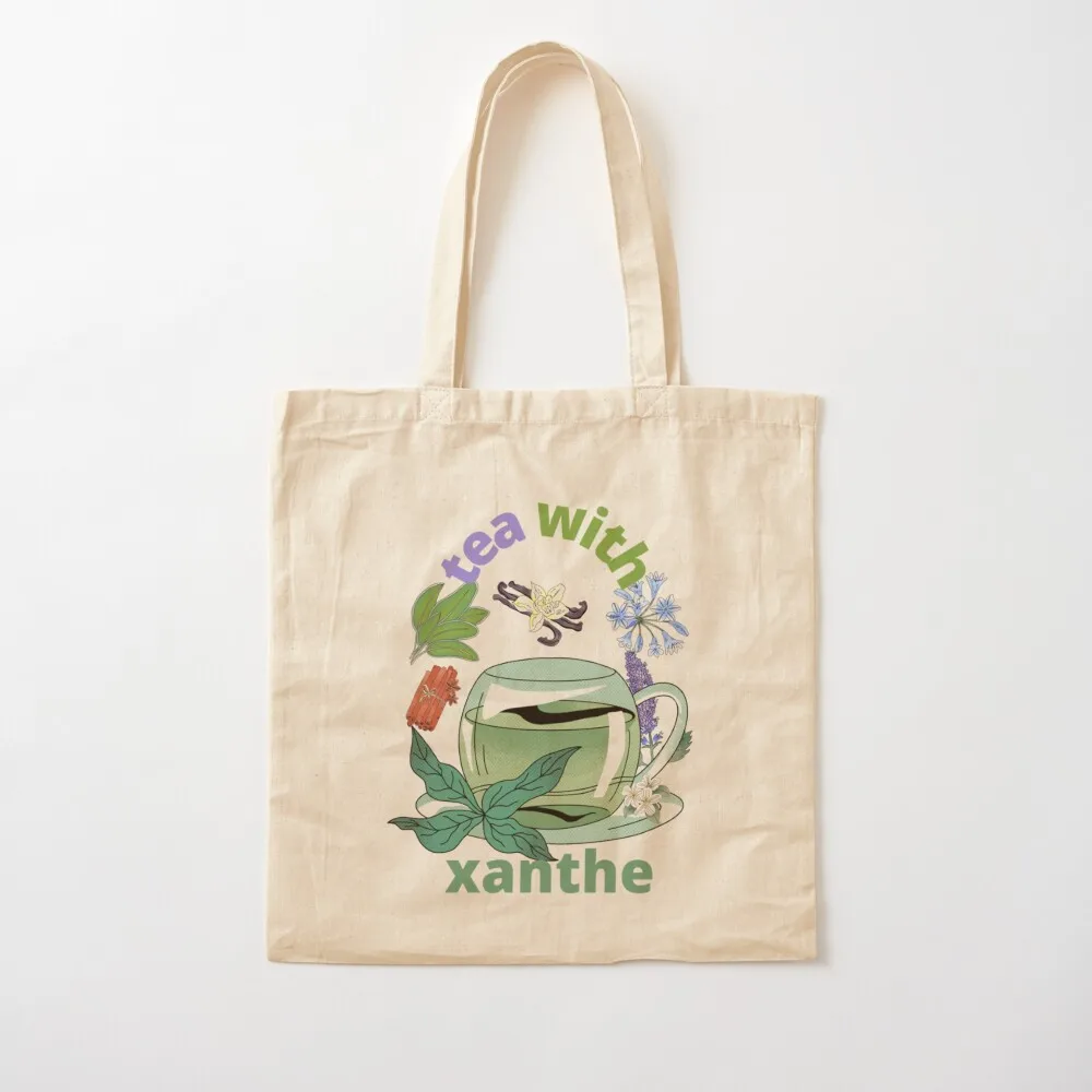 Tee mit Xanthe Einkaufstasche Handtaschen Damen Einkaufstasche Handtaschen Damen Canvas Einkaufstasche