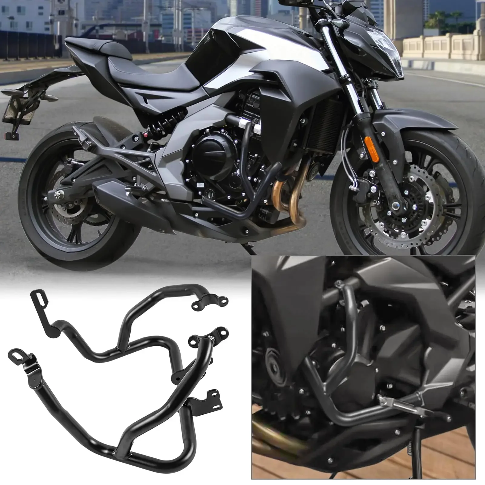 For CFMOTO 400NK 650NK Motorcycle Engine Bumper Frame Guard Crash Bar Protector NK 400 2016-2023 Motorcycles Accessories