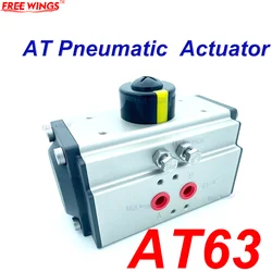 AT63 Pneumatic Actuator Double-acting Pneumatic Butterfly Valve Air Valve AT Double-acting Cylinder/Single Acting with 10 Spring