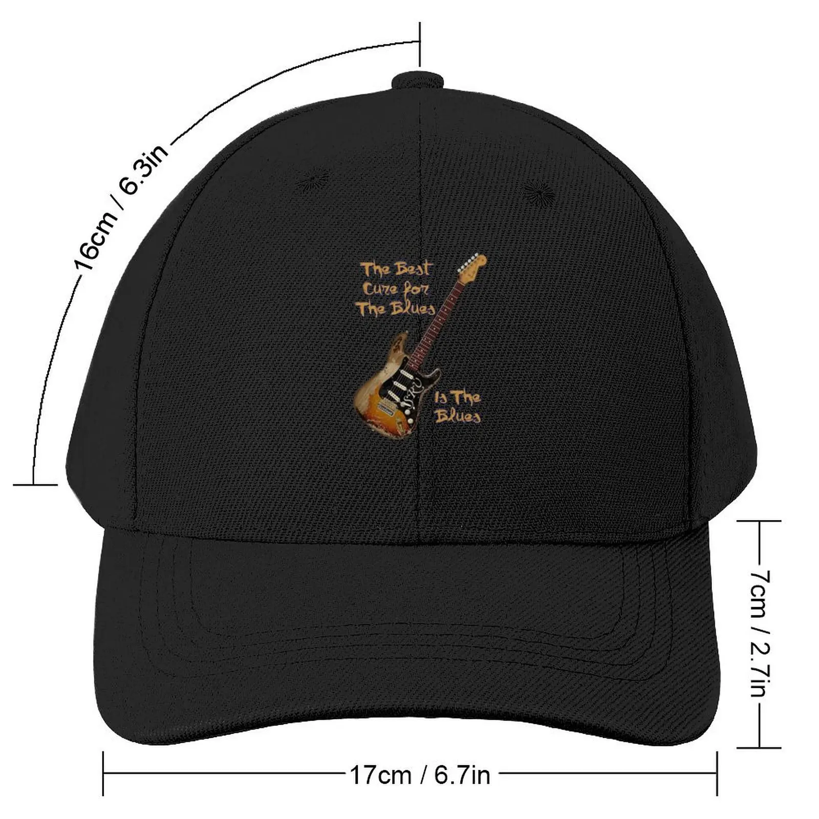 SRV Stevie Ray Vaughan The Best Cure is The Blues Baseball Cap party Hat Bobble Hat hard hat Snap Back Men's Luxury Women's