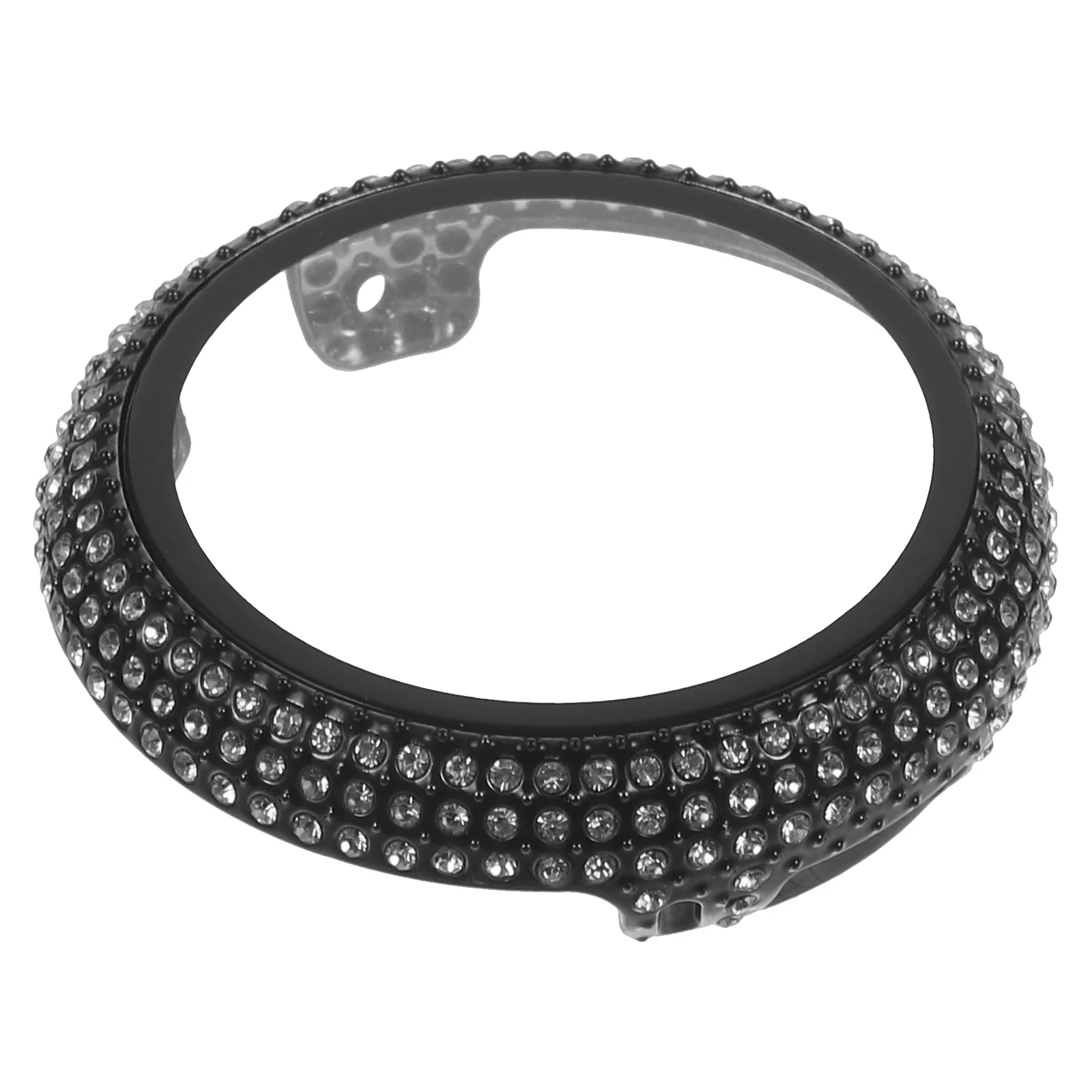 Custodia protettiva per orologio Pc rigido durevole con protezione per schermo in vetro temperato Decorazione con strass scintillanti per l'uso quotidiano