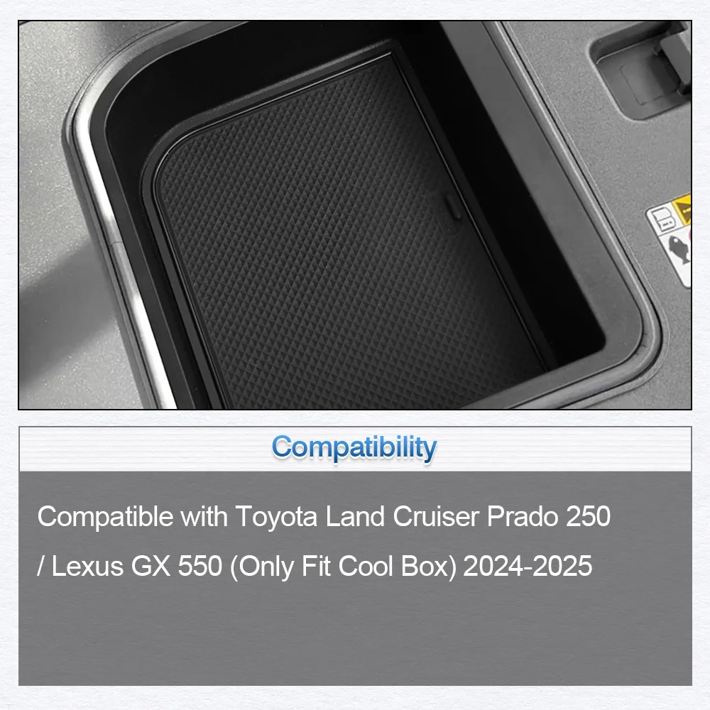 

Car Armrest Storage Box Central Control Storage Tray For Toyota Land Cruiser Prado 250 Lexus GX 550 2024 2025 Cool Box