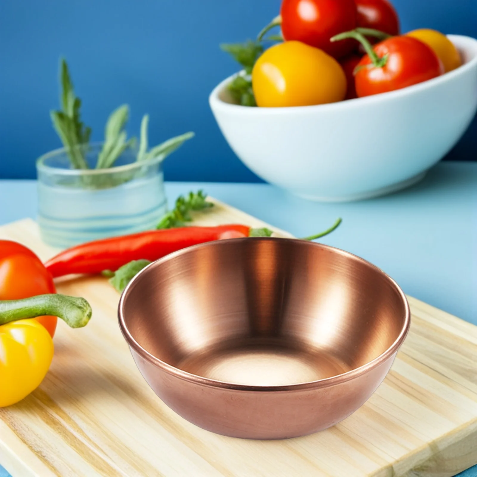 

2pcs Stainless Steel Sauce Dishes 5.5Cm Appetizer Plates For Condiments Dessert Soup Seasoning Bowl Serving Tray Kitchen