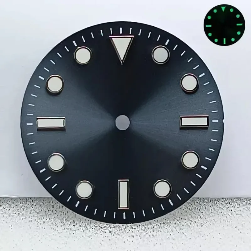 28.5mm NH35 Modified Dial New Customized Accessory Green Luminous Suitable for NH34 NH35 Movement Men's Watch Accessories DIY