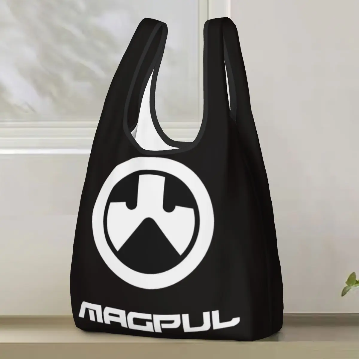 حقيبة تسوق بشعار Magpul Firearms، حقائب حمل محمولة، حقيبة كتف للمتسوقين، حقيبة يد للبقالة