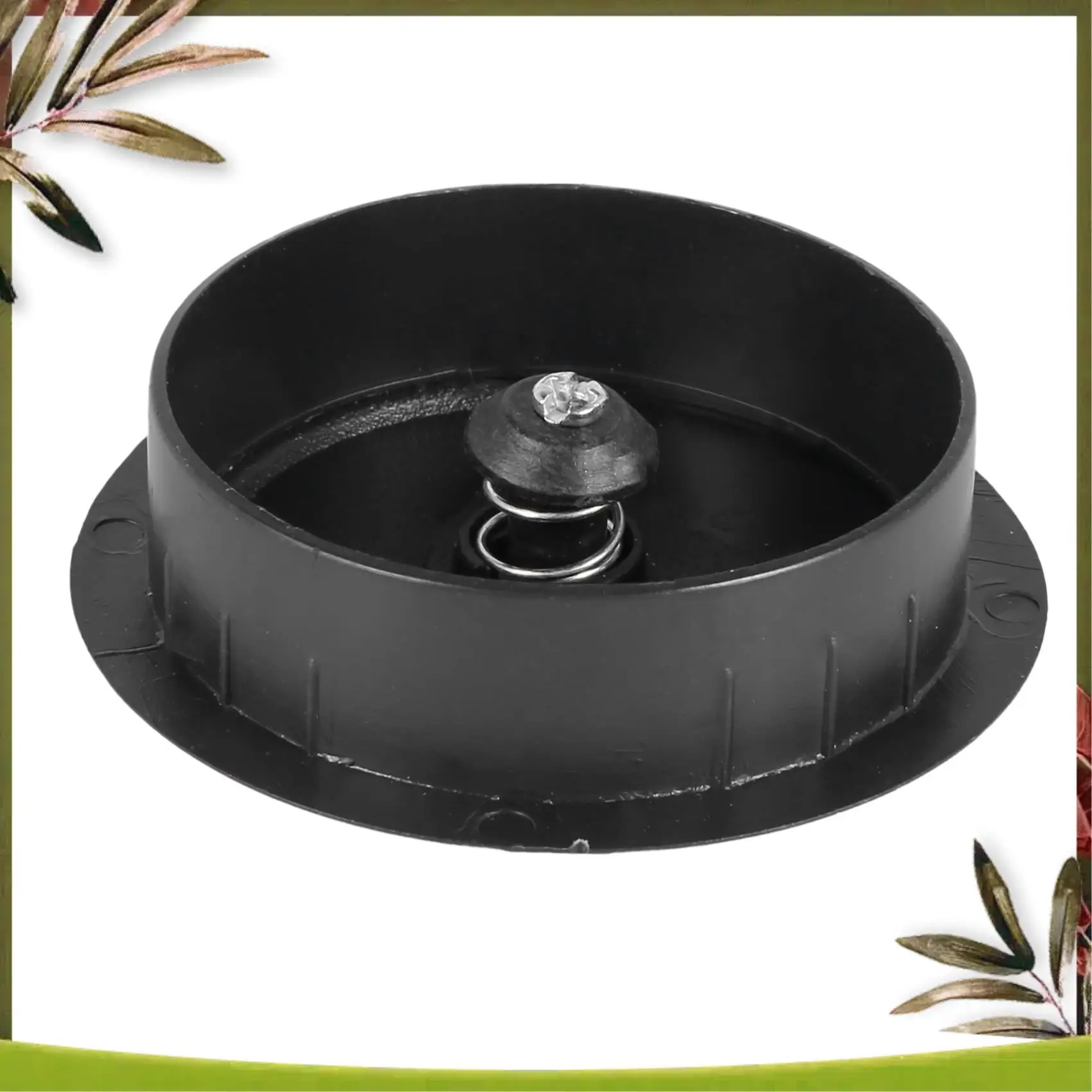 Neu: 5 Stück schwarze runde Kunststoff-Kabellochabdeckungen mit 70 mm Durchmesser für Computertisch