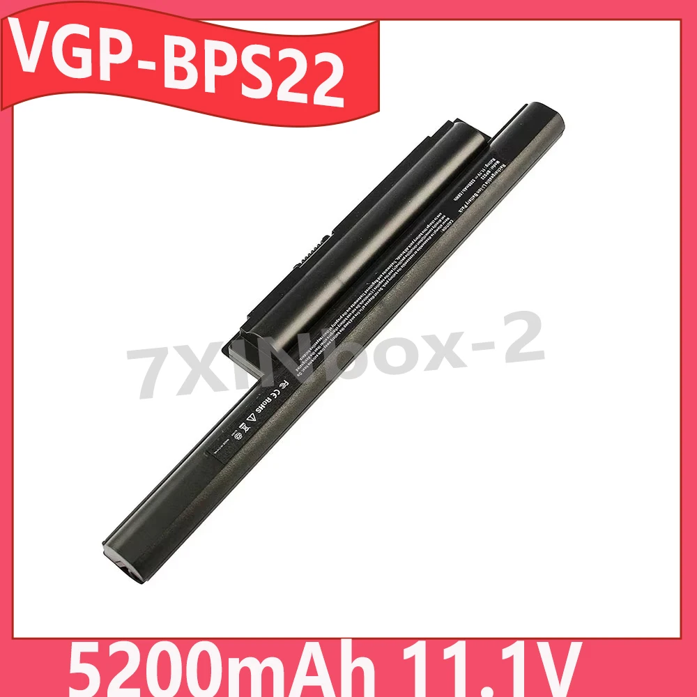 

VGP-BPS22 VGP-BPS22A 5200mAh 11.1V Battery For Sony VPC-E1Z1E VPC-E1Z1E VPC-EA12EA/BI VPC-EA15FA/B VPC-EA16E VPC-EA16EC